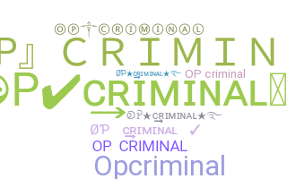 Apodo - OPcriminal