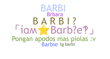 Apodo - Barbi