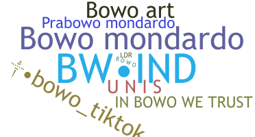 Apodo - bowo