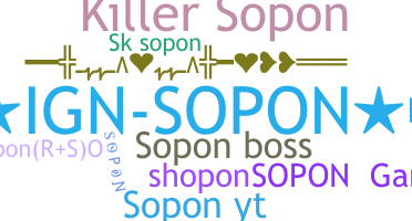 Apodo - Sopon