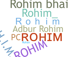 Apodo - Rohim
