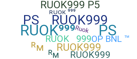 Apodo - RUOK999