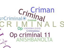Apodo - criminales