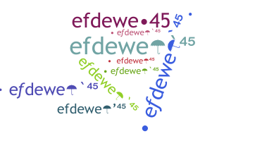 Apodo - efdewe45