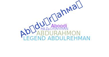 Apodo - Abdurahman
