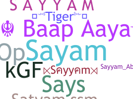 Apodo - Sayyam