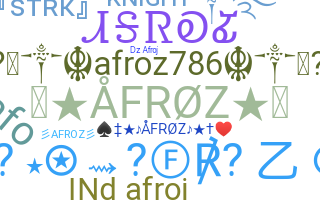 Apodo - Afroz