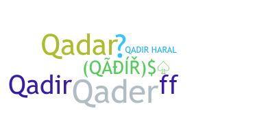 Apodo - Qadir