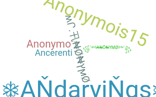 Apodo - anonymo