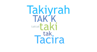 Apodo - Takira