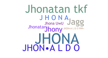 Apodo - Jhona