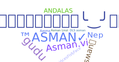 Apodo - Asman
