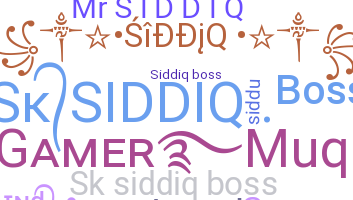 Apodo - Siddiq